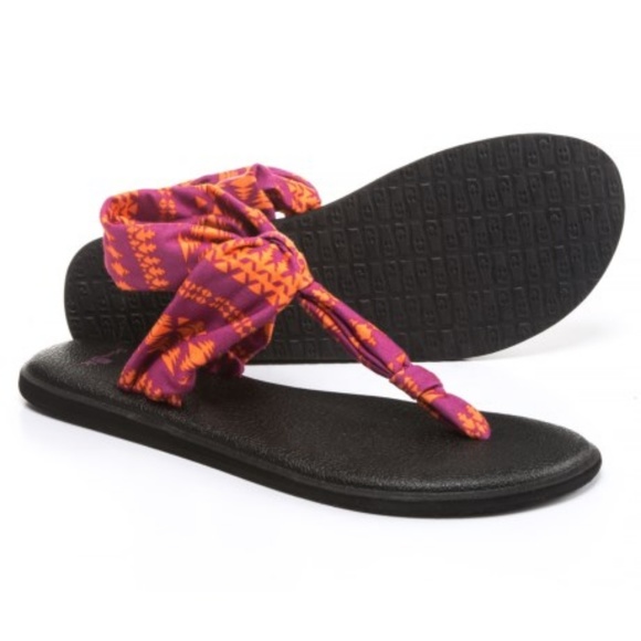 Sanuk Shoes - SANUK YOGA SLING ELLA PRINTS GEOMETRIC 10 NEW